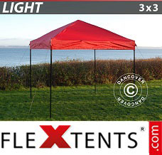 Reklamtält FleXtents Light 3x3m Röd